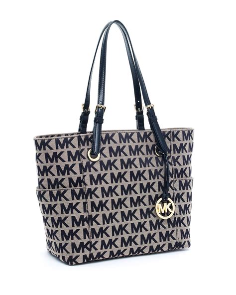 michael kors bag tote black|michael kors black canvas tote.